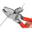 Knipex Knipex 02 01 Series High Leverage Combination Pliers, Plastic Coated Grip 5