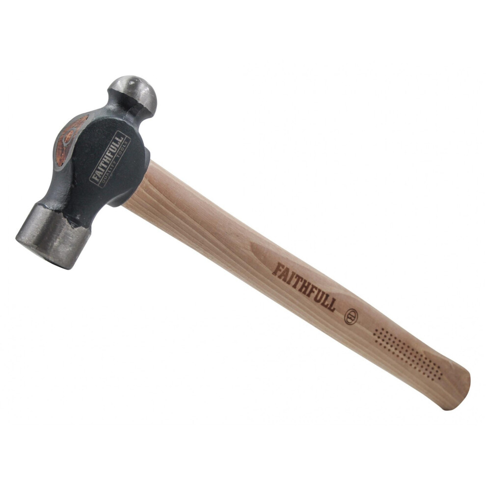 Faithfull Ball Pein Hammer, Fsc Hickory Handle 5063806083184