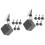 12Stk Tischdecken Gewichte Mit Metallclip Aus Stein Und , 6