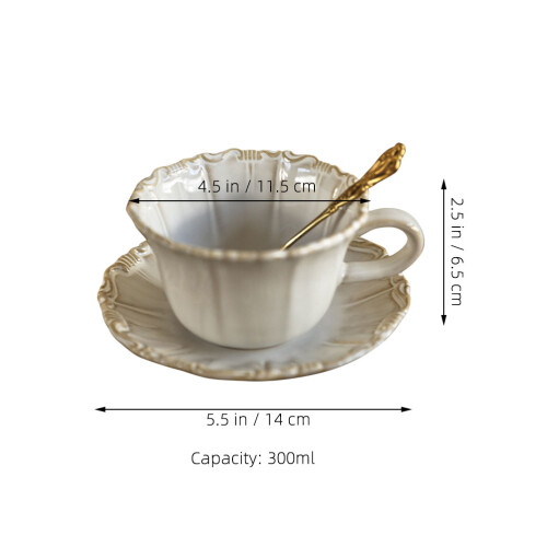 2Sets Kaffeetasse Mit Unterteller Bunt Und Robust 1