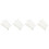 4Rouleaux Film Fleurs Or Transparent Opp Pour 5