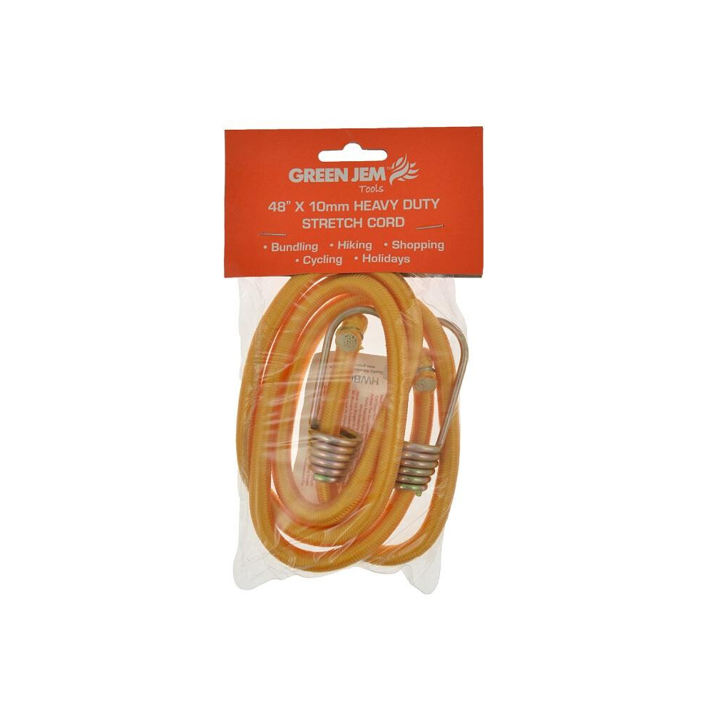 Green Jem Heavy Duty Bungee Stretch Cord 48'' X 10Mm 5063750883205