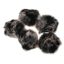 15Stk Mikrofon Windmuff Schwarz Furry Schallschutz Clip on