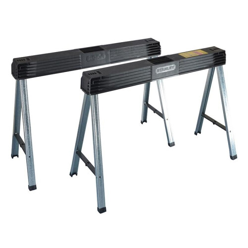 Stanley Hand Tools Folding Metal Leg Sawhorses (twin Pack)