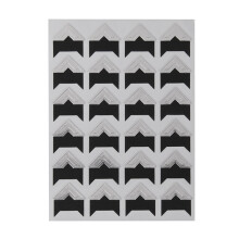 10Stk Schwarz Kraft Papier Fotoecken Selbstklebend Album Befestiger
