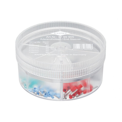 Knipex Knipex Insulated Wire Ferrules Assortment Box, 150 Piece