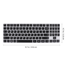6Stk Tastaturschutzfolie Schwarz Für Laptop Schmutz- Wasserschutz