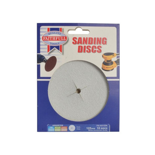 Faithfull Faithfull Paper Sanding Discs 125mm 2