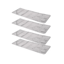 8Stk Anti-Spritz Öl Aluminium Herdfolie -Resistent Silber