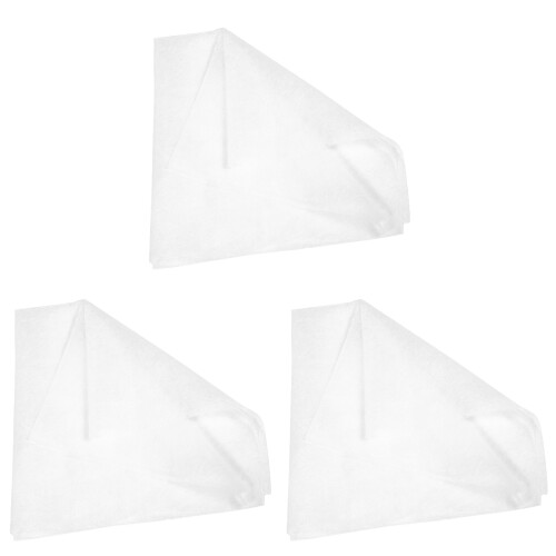 3Stk Doppelseitiges Heißschmelzendes Interlining Weiß Für DIY Kleidung 2
