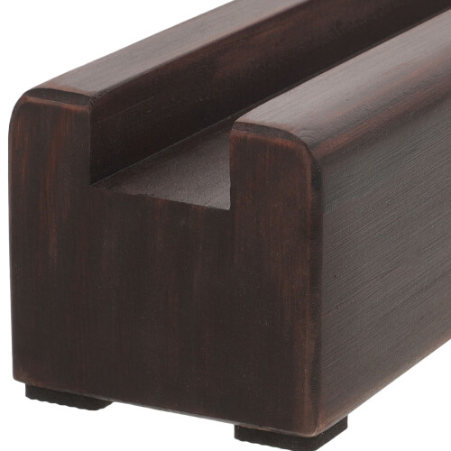Holz Display Rack Vollspiegelhalter Dunkelbraun Minimalistisch 2
