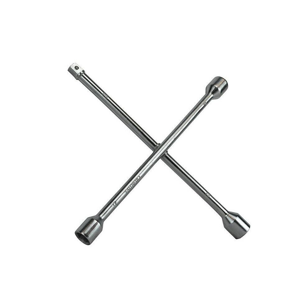 Faithfull 4-Way Wheel Brace Chrome Plated 14In