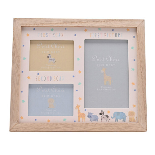 Celebrations Petit Cheri Animal Double Baby Scan Frame 1