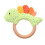 Celebrations Petit Cheri Crochet Dinosaur Rattle - Stegosaurus 1