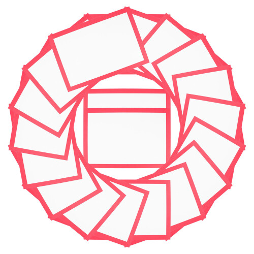 Rotes Kinder-Malrahmenpapier, Festes DIY Zeichenpapier 1