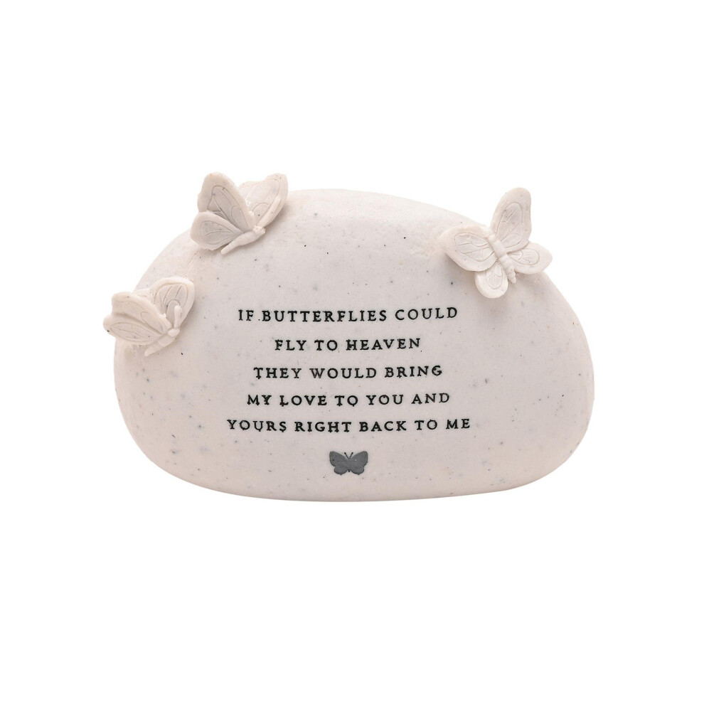 Celebrations Thoughts Of You Butterfly Graveside Pebble - Fly To Heaven Light