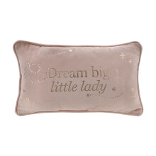 Bambino Rectangle Velvet Cushion Little Lady 33cm