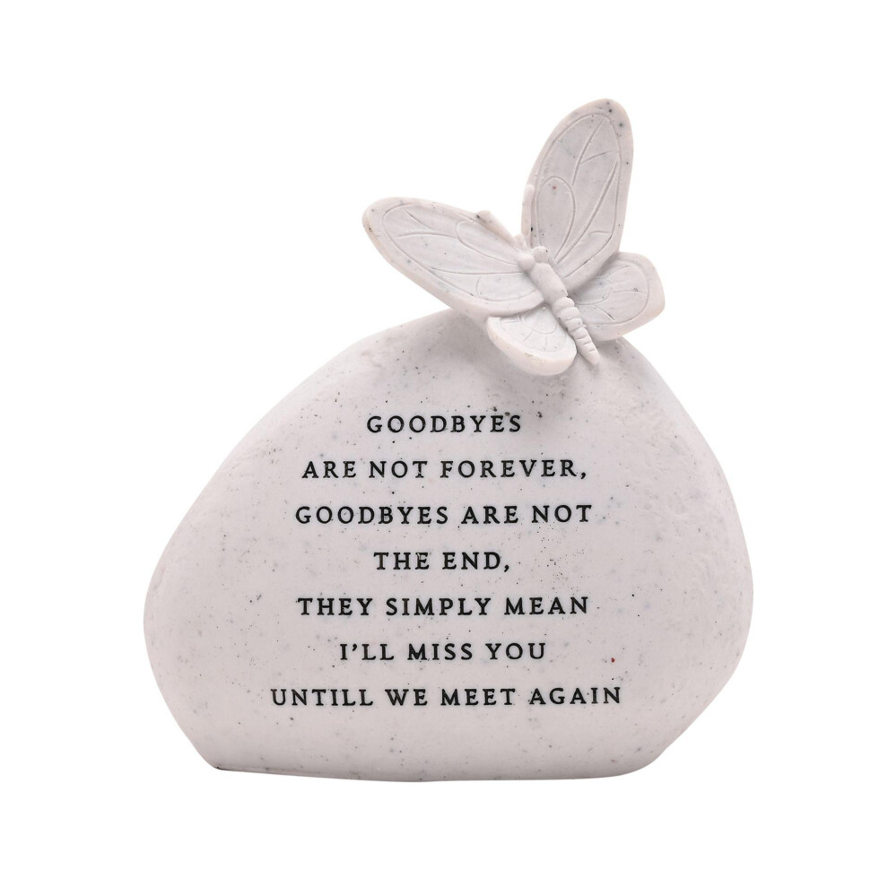 Celebrations Thoughts Of You Butterfly Graveside Pebble - Goodbyes Light
