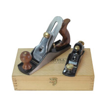 Faithfull No.4 Plane & No.60 1/2 Plane In Wooden Box