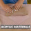 4Stk Acryl Clay Rollbrett Weiß Rundes Eck DIY Polymer Modellierhilfe 10