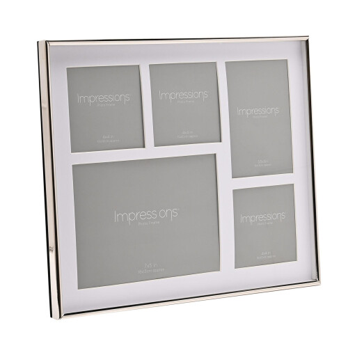 Impressions Multi Aperture Silver Plated Frame 1