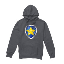 (XXL, Charcoal) Paw Patrol Mens Chase Badge Hoodie