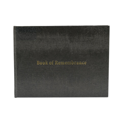 Celebrations Juliana Book Of Remembrance - Black