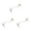 3Pièces Support Violon Transparent Coussin Épaule Ajustable 5