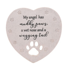 Thoughts of You Pet Memorial Heart Stone - Large