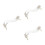 3Pièces Support Violon Transparent Coussin Épaule Ajustable 4