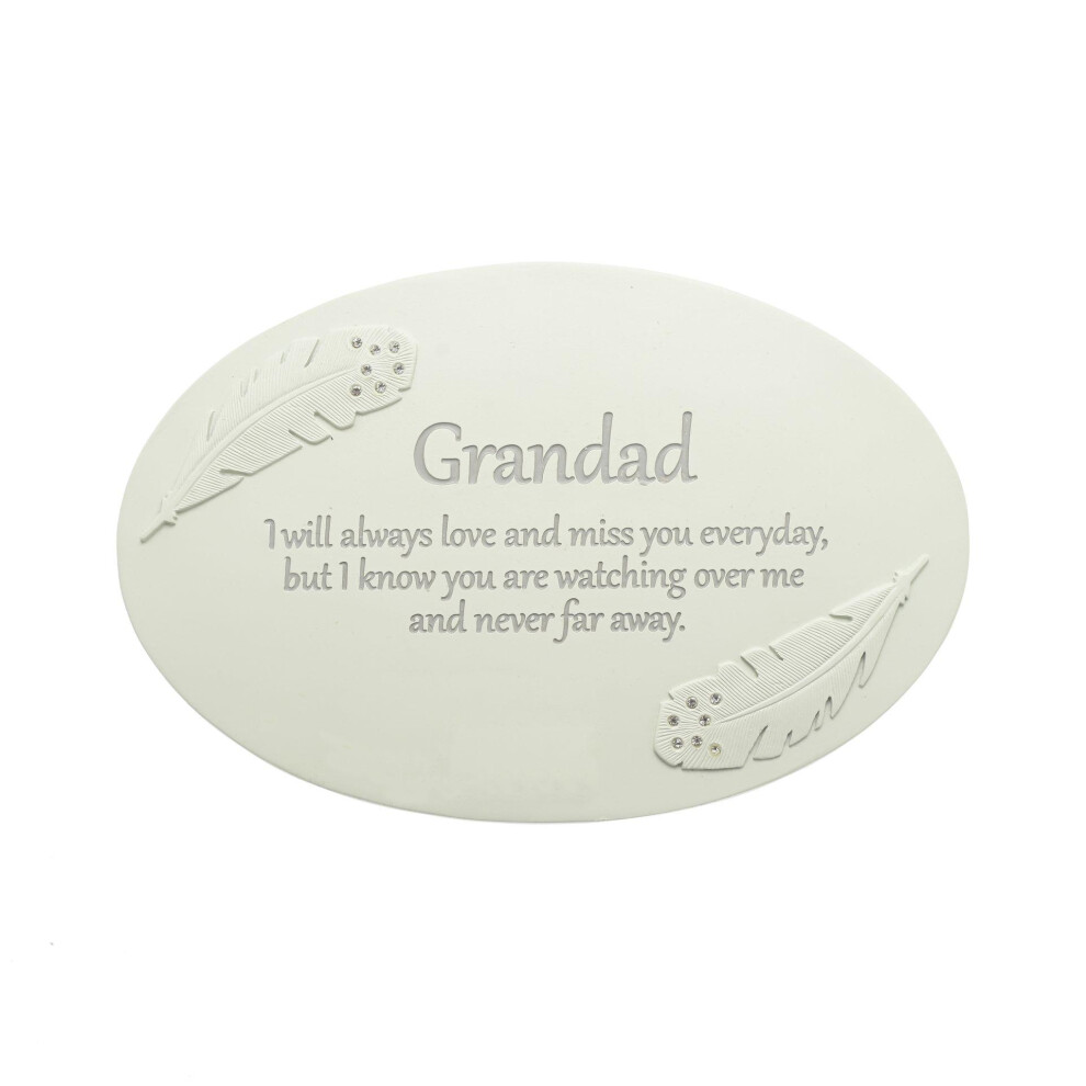 Celebrations Thoughts Of You Resin Memorial Plaque - Grandad
