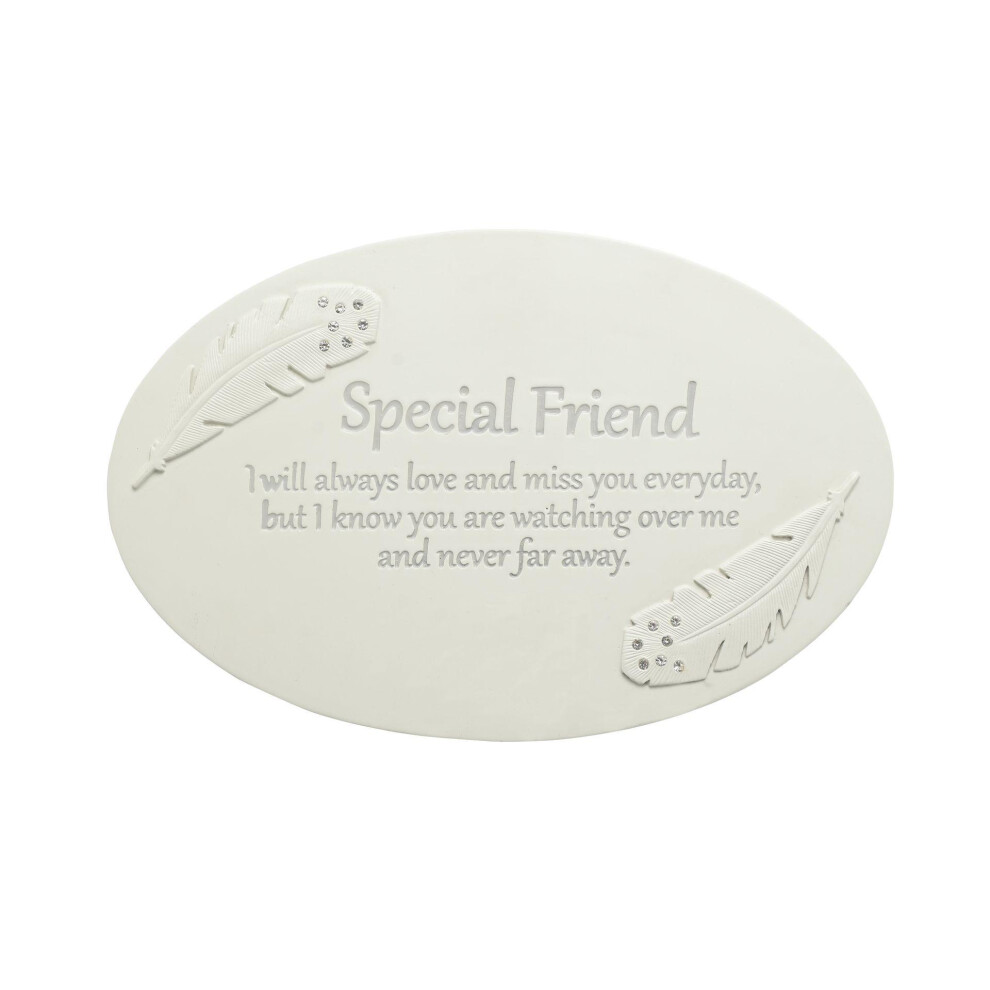 Celebrations Thoughts Of You Resin Memorial Plaque - Special Friend