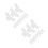 20Pièces Accessoires Dents Silicone Blancs Cosplay 8