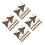160Pièces Protège-Angles Marron Antique Pour Boîtes 8
