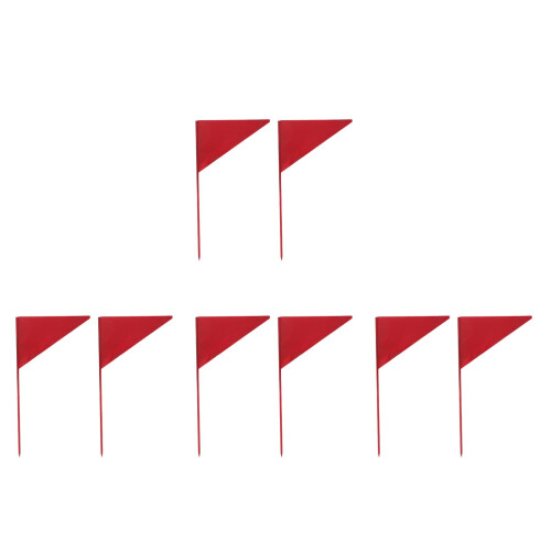 8Pièces Petits Drapeaux Pour Marquage De Terrain 2