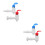 2Paires Robinet Pour Refroidisseur Eau Chaud Froid 4