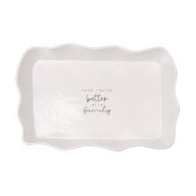 Moments Rectangular Scolloped Serving Dish - Family