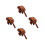 4Ensembles Accessoires Percussion Bois Grenouille Pour Bureau 5