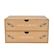 Love Story Keepsake Box 2 Drawers Our Wedding Keepsakes