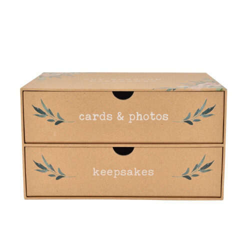 Celebrations Love Story Keepsake Box 2 Drawers Our Wedding Keepsakes