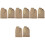 4Pairs Light Brown Comfortable Forefoot Shoe Cushions 3