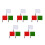 15Pièces Drapeaux Arbitre Acier Couleur 2