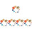 5Sets Assorted Color Solar System Kit ABS Planet Model Educational Toy 6