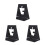 3Pcs Black Puzzle Lid Display Base and Portable Puzzle Accessory Stand 10