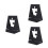 3Pcs Black Puzzle Lid Display Base and Portable Puzzle Accessory Stand 6