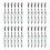 24Pièces Compteur Golf Perles Portable Design Élégant 10