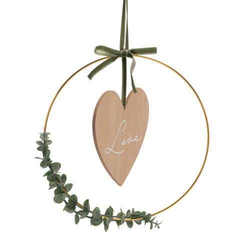 Celebrations Love Story 'Love' Hoop Wreath 1