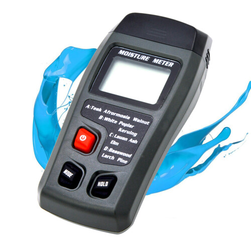 3Pcs Digital Moisture Meter Wood Damp Hygrometer Fast Reading Black 1