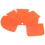 24Pièces Outils De Décoration Gâteau Orange PP Spatules Et Raclettes 2