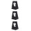3Pcs Black Puzzle Lid Display Base and Portable Puzzle Accessory Stand 9